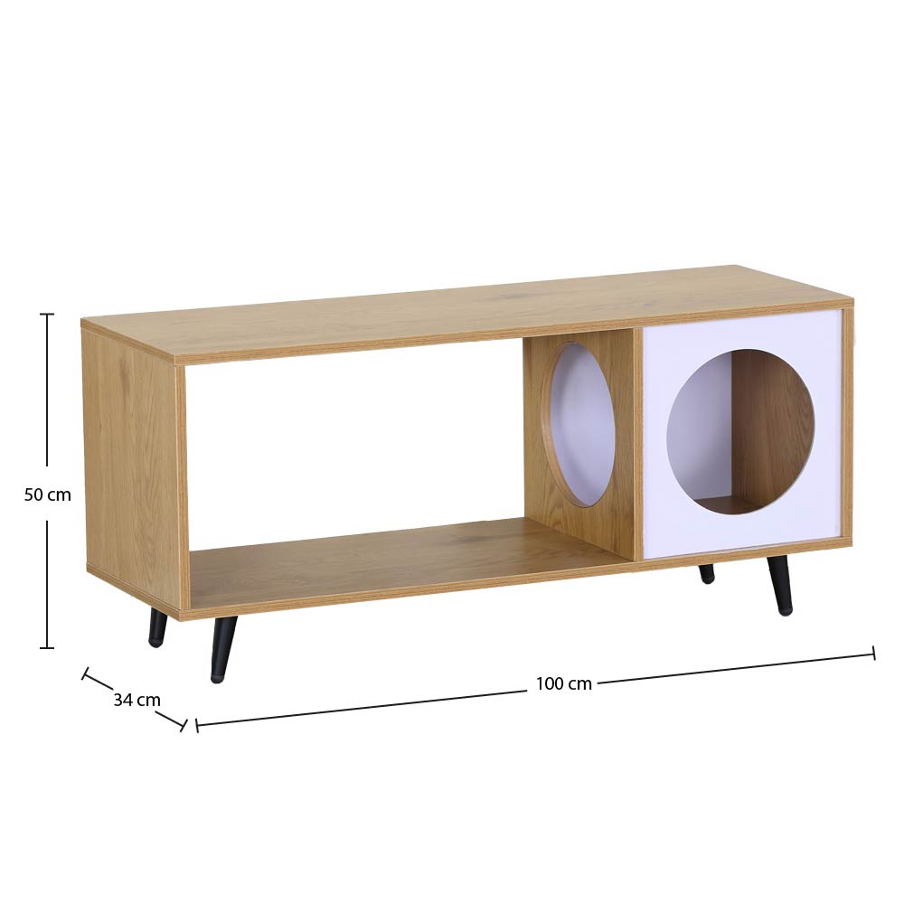 Foto 3 pulgar | Ilios Innova | Mueble Para Tv Con Espacio Para Mascota Y Almacenaje, Mueble Versátil Y Funcional Para Tu Hogar