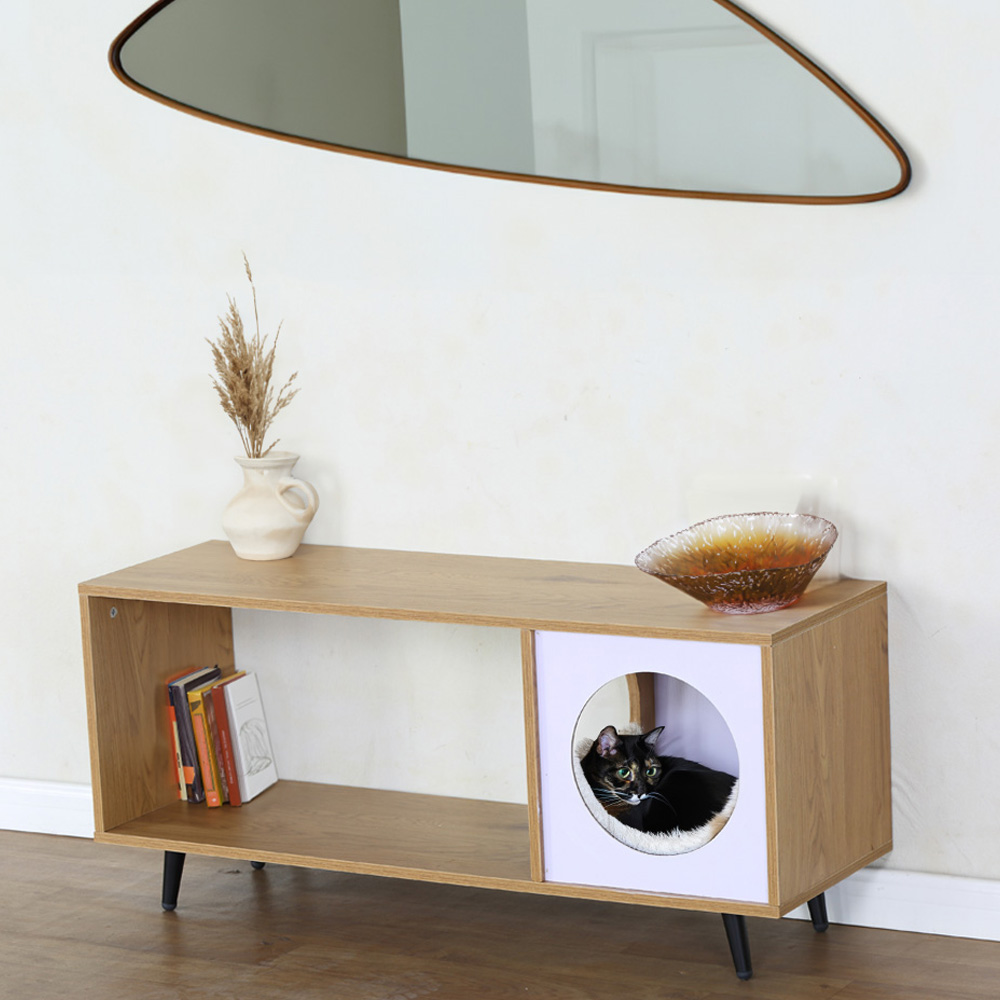 Foto 6 pulgar | Ilios Innova | Mueble Para Tv Con Espacio Para Mascota Y Almacenaje, Mueble Versátil Y Funcional Para Tu Hogar