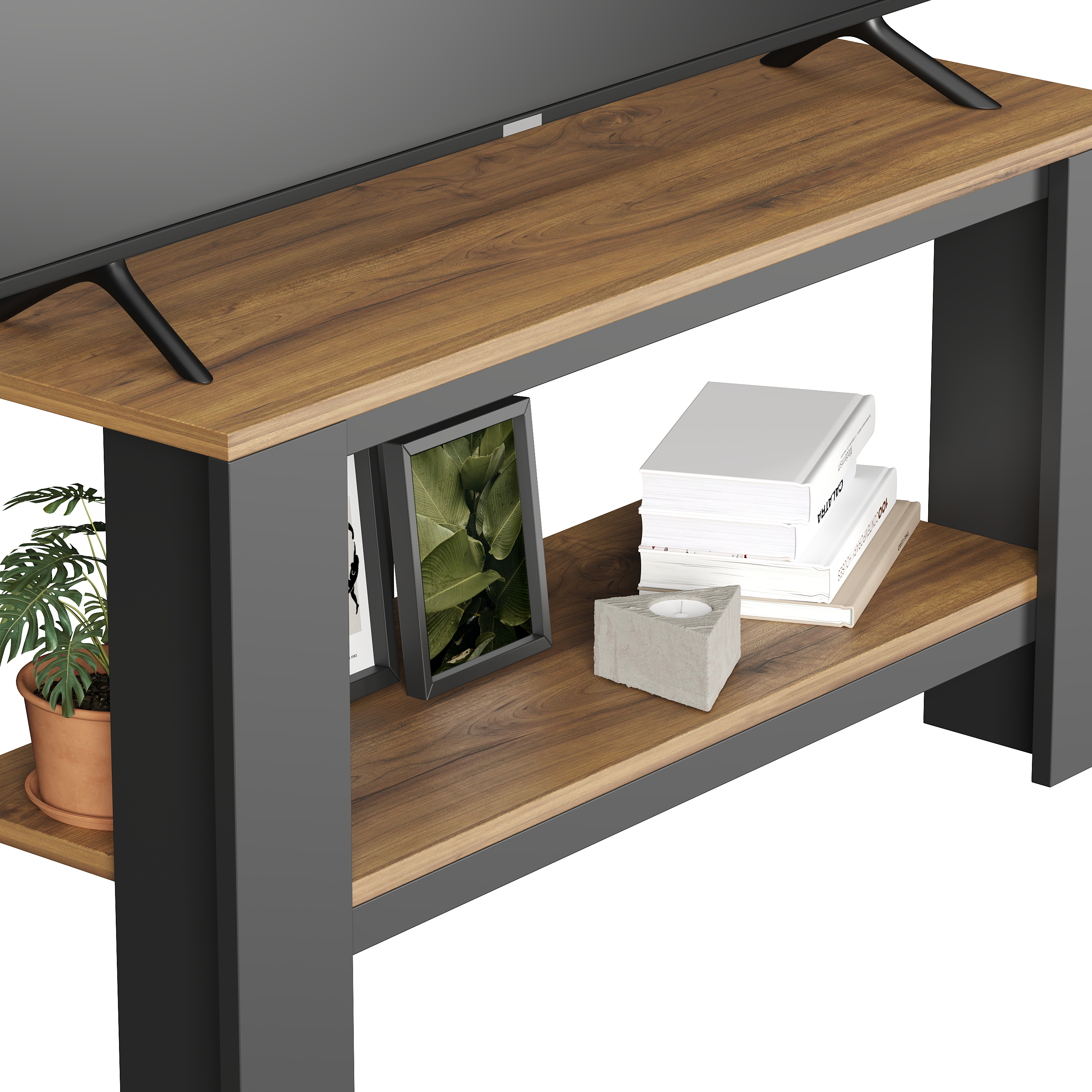 Foto 4 pulgar | Mueble De Tv Frame, Moru, Latte