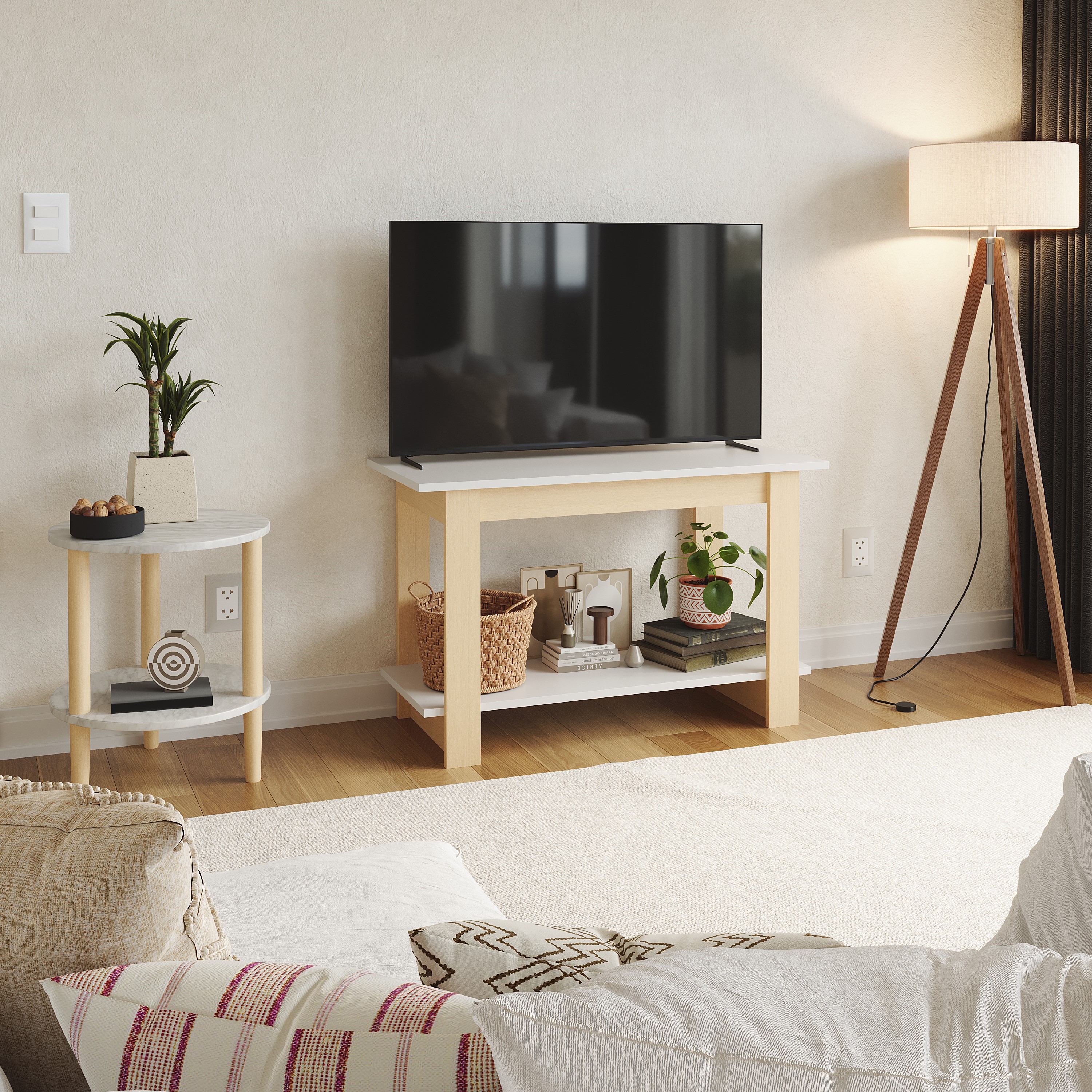 Foto 5 pulgar | Mueble De Tv Stream, Moru, Blanco