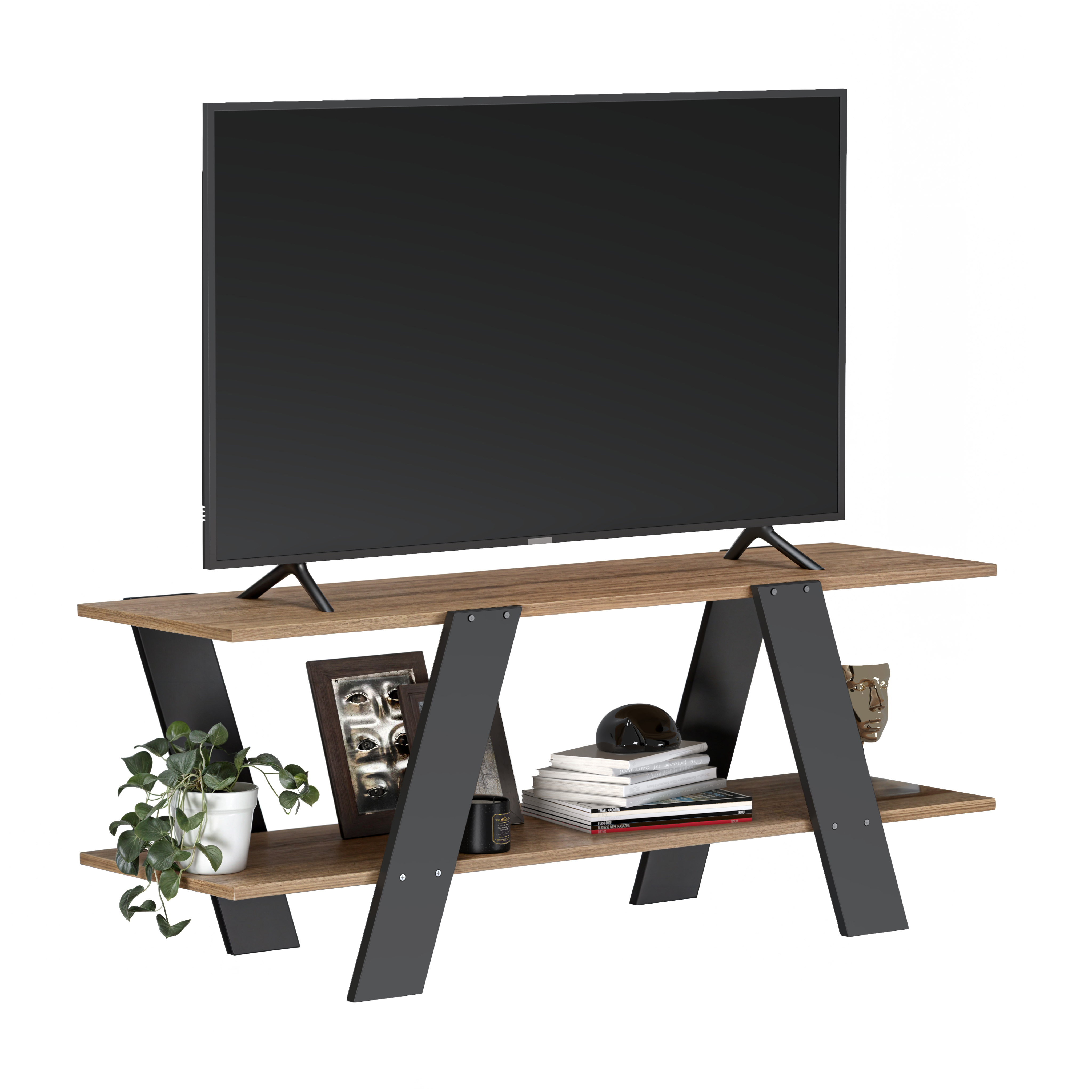 Foto 2 pulgar | Mueble De Tv Rack, Moru, Latte