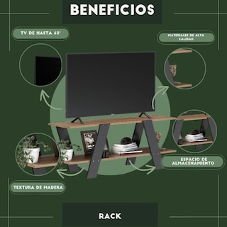 Foto 5 | Mueble De Tv Rack, Moru, Latte