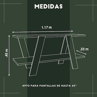 Foto 6 | Mueble De Tv Rack, Moru, Latte
