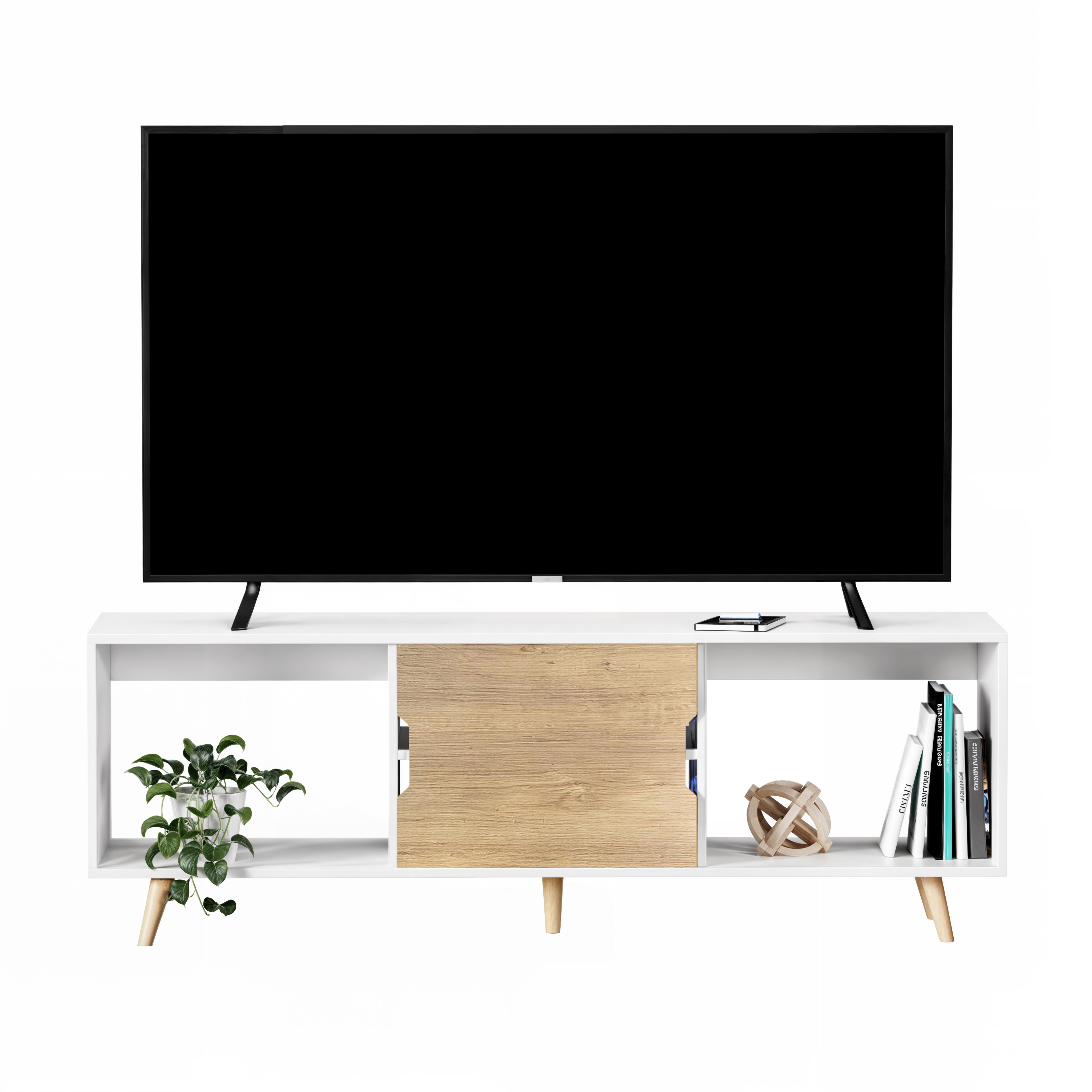 Foto 3 pulgar | Mueble De Tv Prime, Moru, Blanco