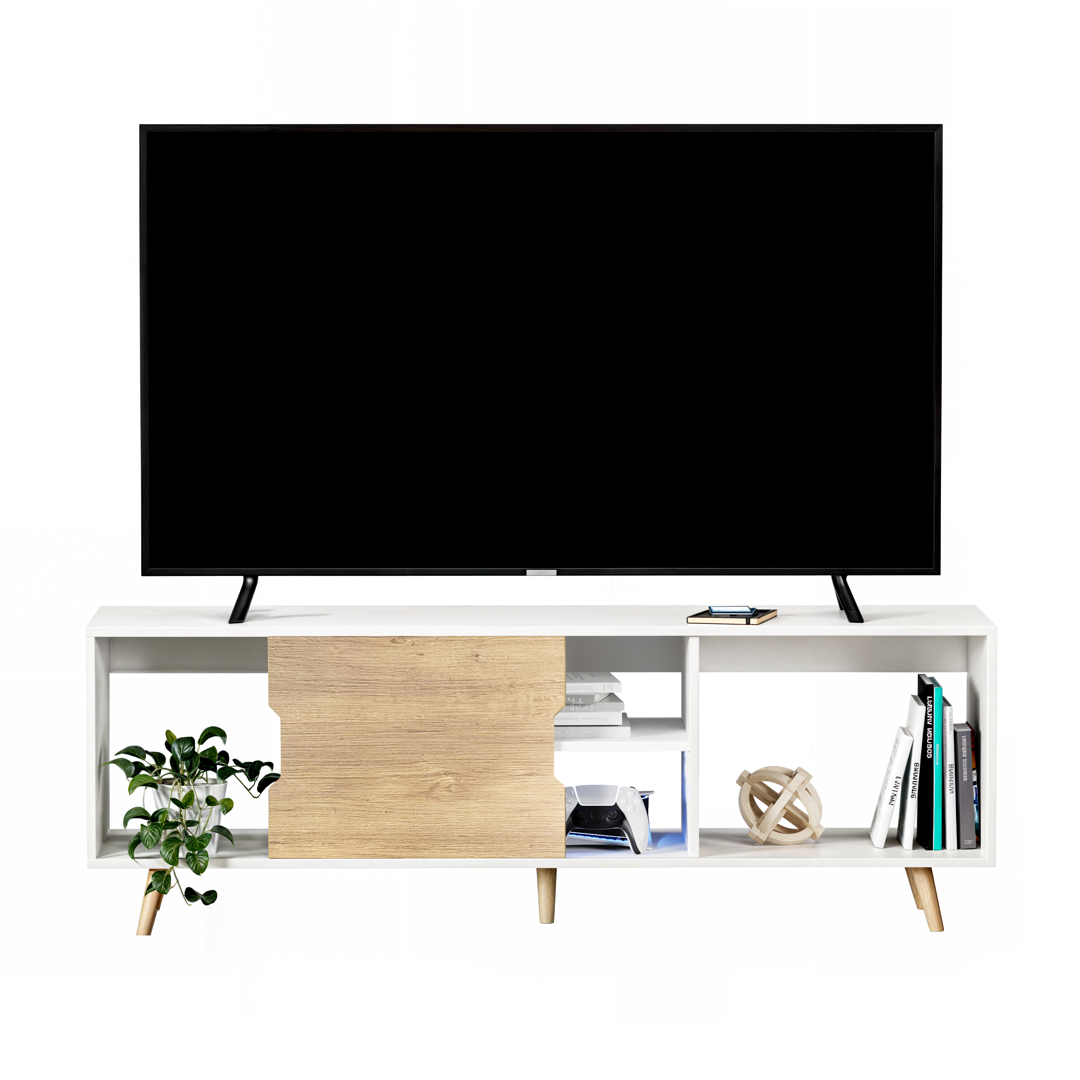 Foto 4 pulgar | Mueble De Tv Prime, Moru, Blanco