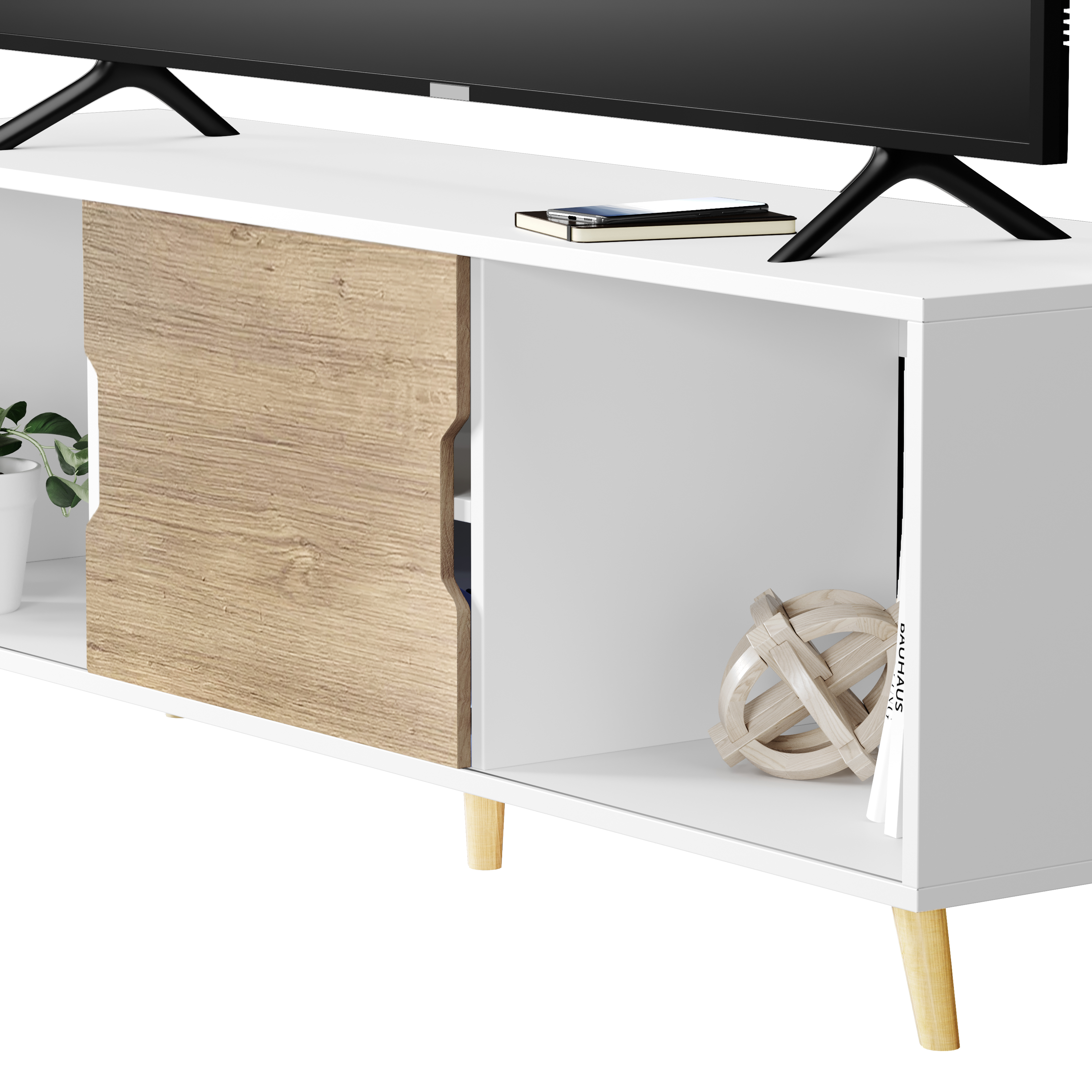 Foto 5 pulgar | Mueble De Tv Prime, Moru, Blanco