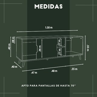Foto 6 | Mueble De Tv Prime, Moru, Blanco