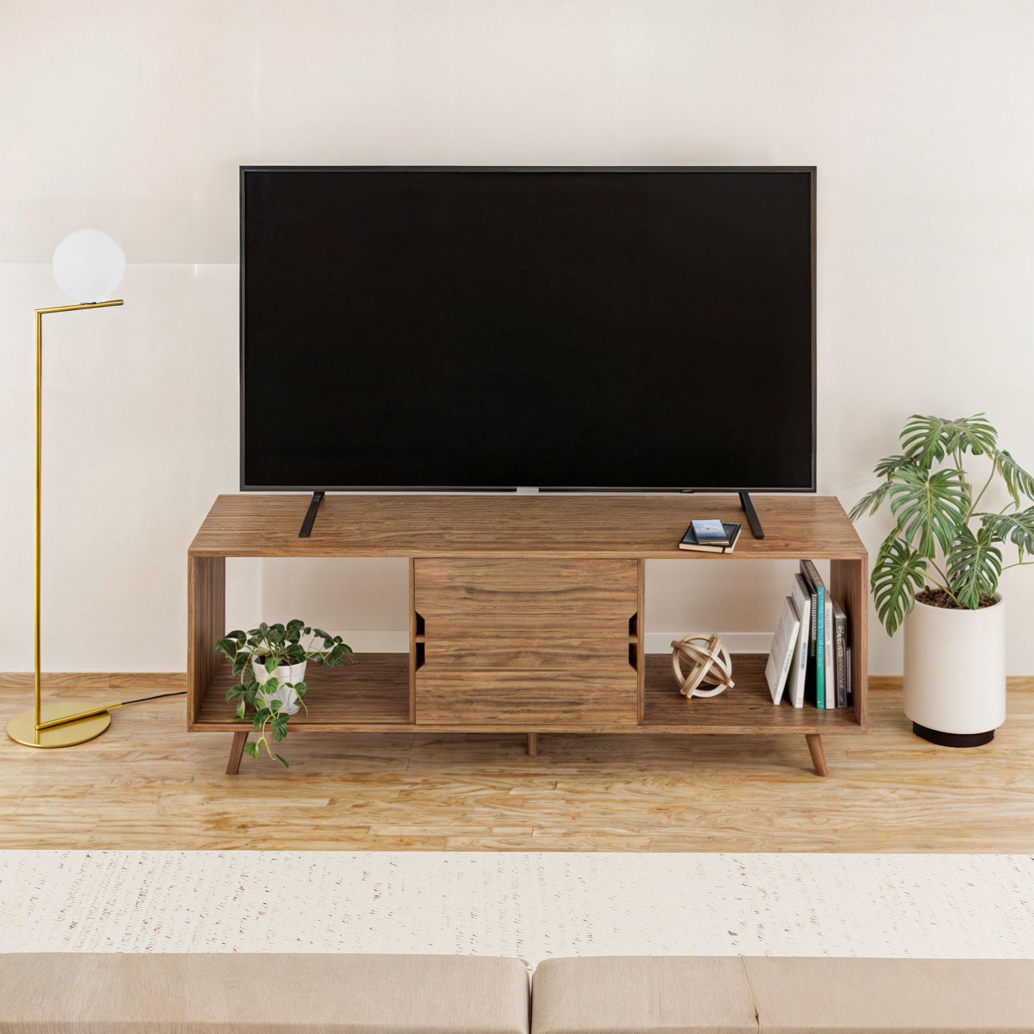 Foto 6 pulgar | Mueble De Tv Prime, Moru, Latte