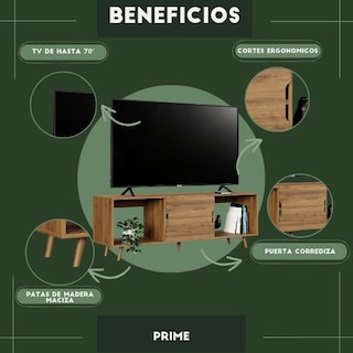 Foto 6 | Mueble De Tv Prime, Moru, Latte