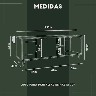 Foto 6 | Mueble De Tv Prime, Moru, Anahuac