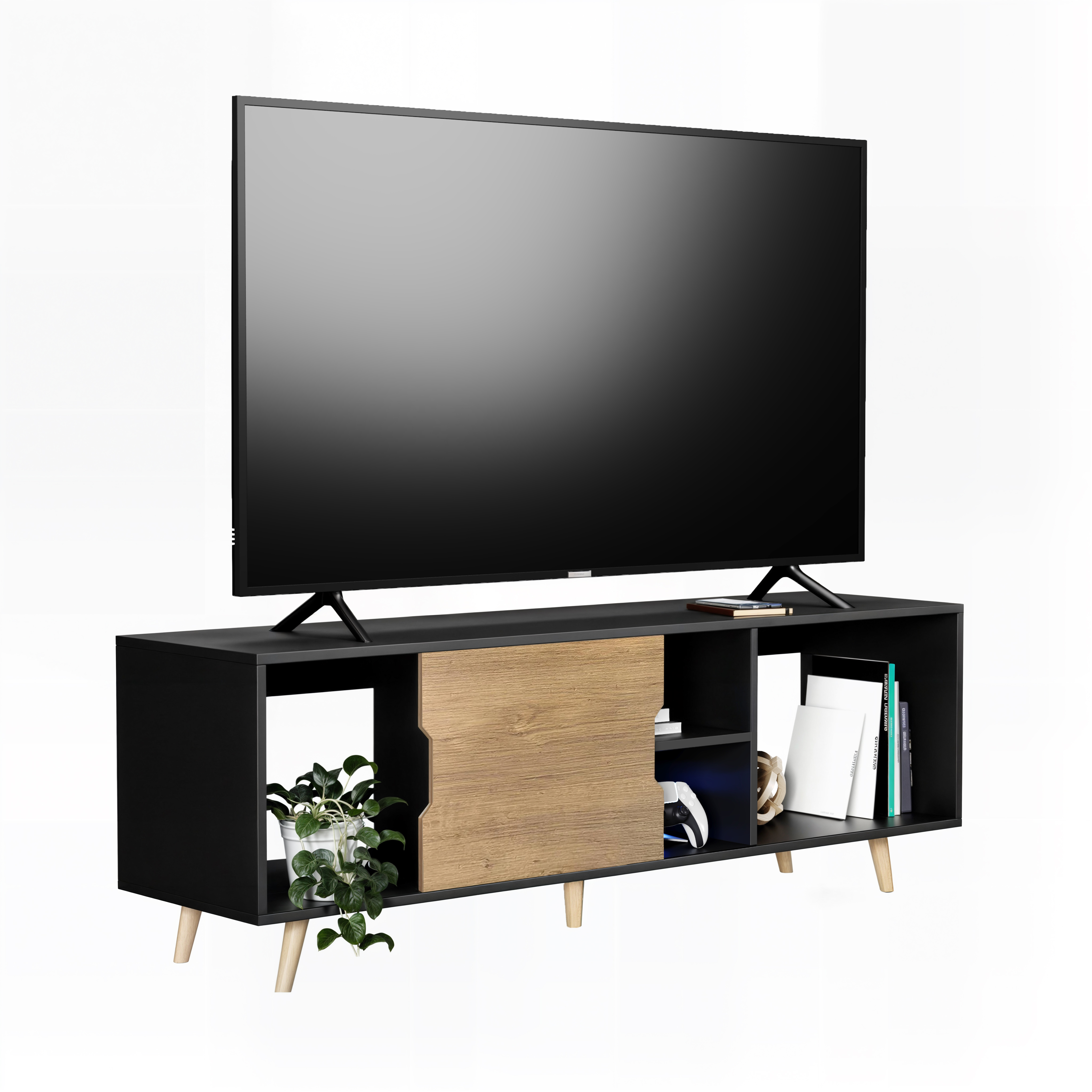 Mueble De Tv Prime, Moru, Negro