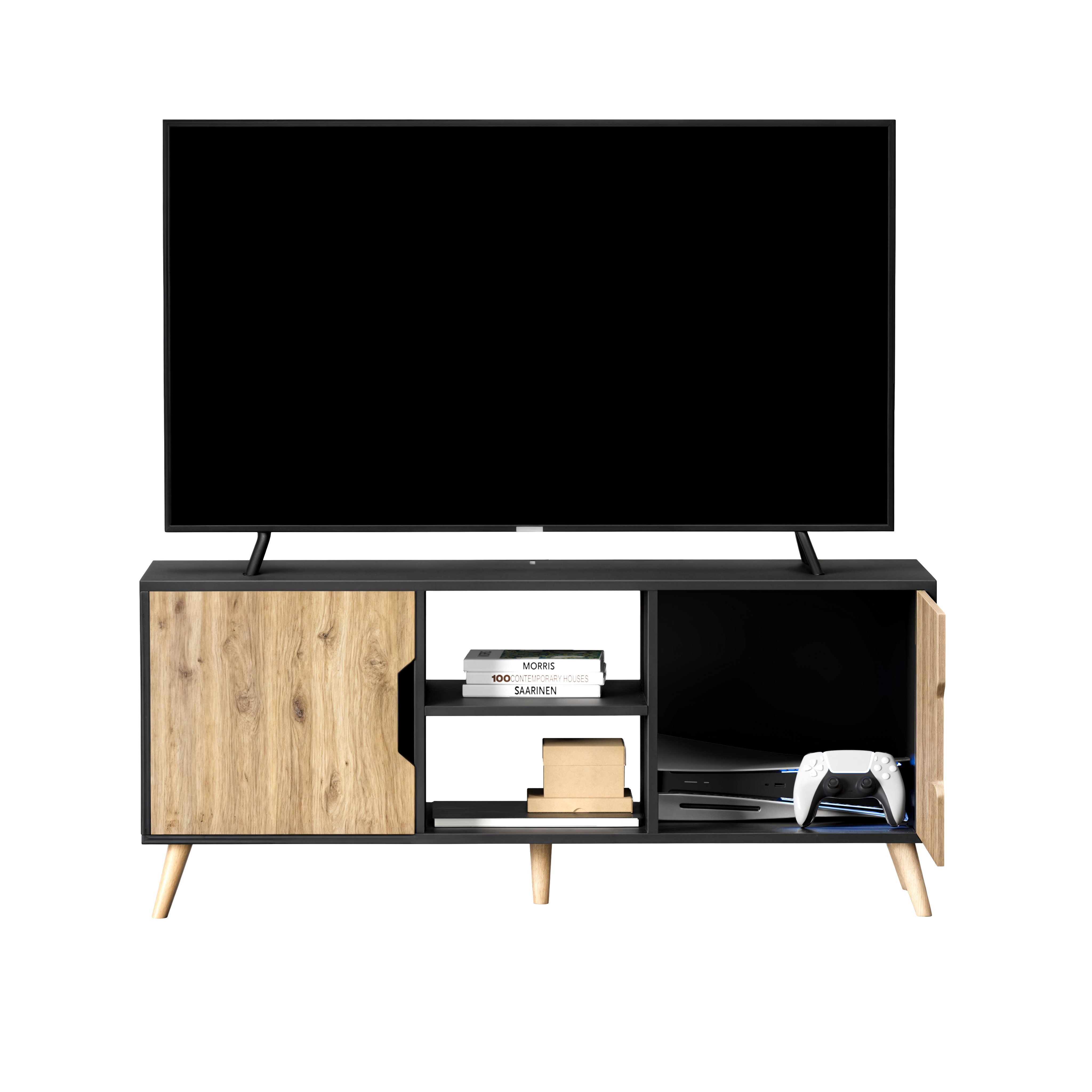 Foto 2 | Mueble De Tv Full, Moru, Negro