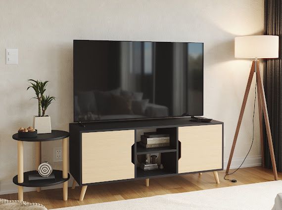 Foto 5 pulgar | Mueble De Tv Full, Moru, Negro