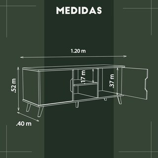 Foto 6 | Mueble De Tv Full, Moru, Negro