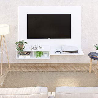 Foto 5 | Mueble De Tv Panel Panorama, Moru, Blanco