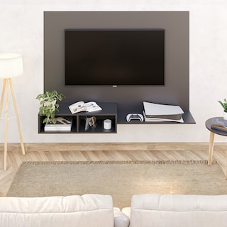 Foto 5 | Mueble De Tv Panel Panorama, Moru, Negro