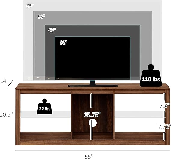 Foto 3 pulgar | Mueble Para Tv Con Luz Led Color Nogal