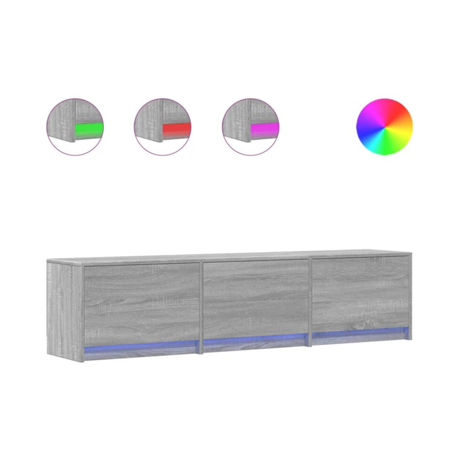 Foto 4 pulgar | Mueble de Tv Bossa con Almacenamiento 3 Compartimentos