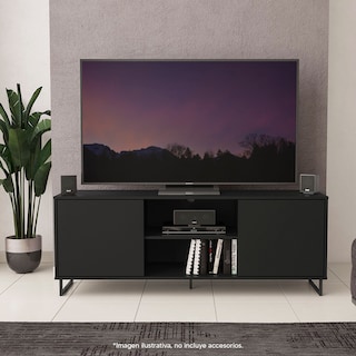 Foto 1 | Mesa Para Televisión Mobi Aguamarina Negro
