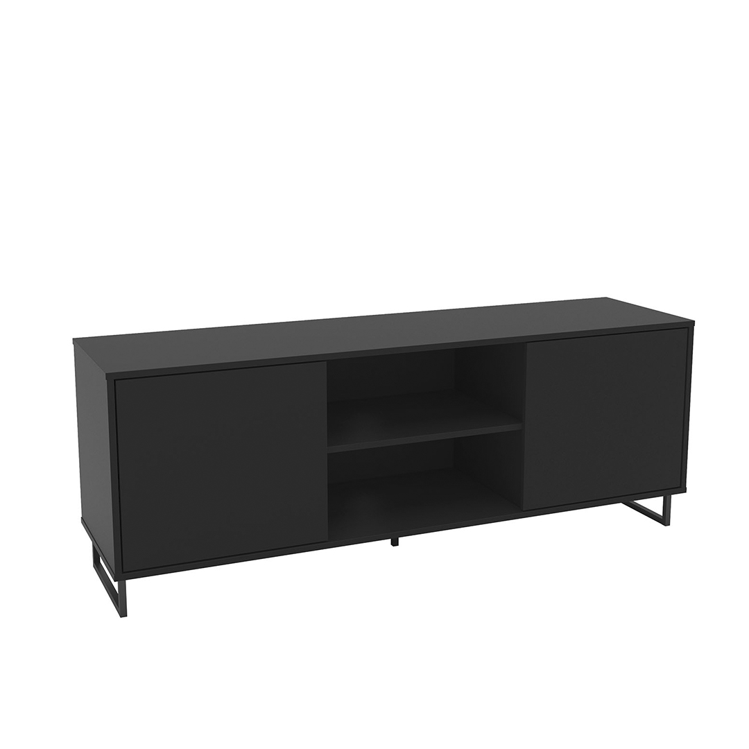 Foto 3 pulgar | Mesa Para Televisión Mobi Aguamarina Negro