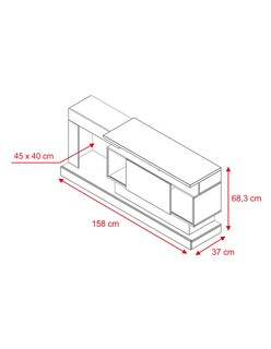 Foto 4 | Mueble para Tv Skal Living 55 Pulgadas