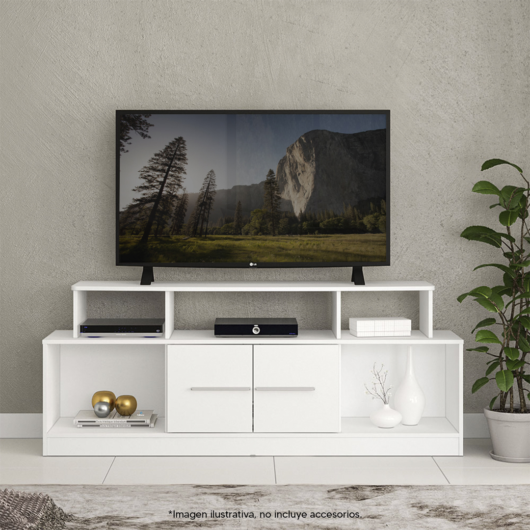 Foto 1 | Mesa Para Televisión Mobi Ametrina Blanco