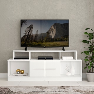 Foto 1 | Mesa Para Televisión Mobi Ametrina Blanco