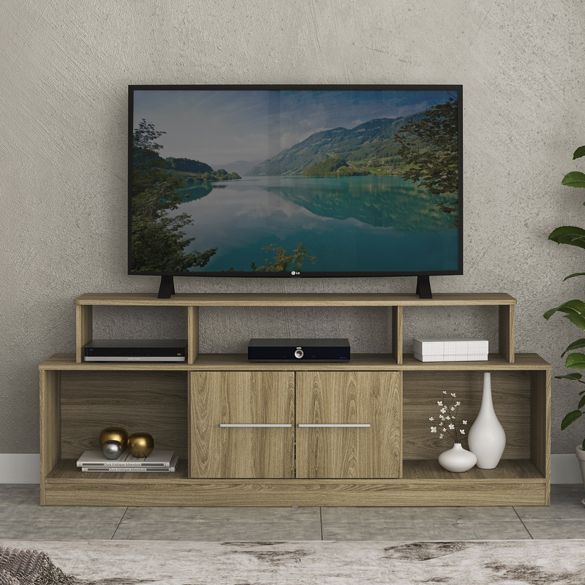 Mesa Para Televisión Mobi Ametrina Oak