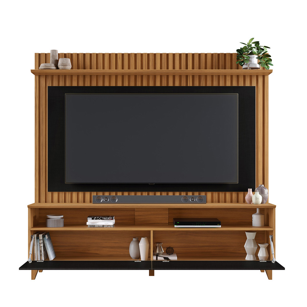Foto 3 pulgar | Mueble Para Tv  Skal 65'' Rack + Panel  Freijo/negro