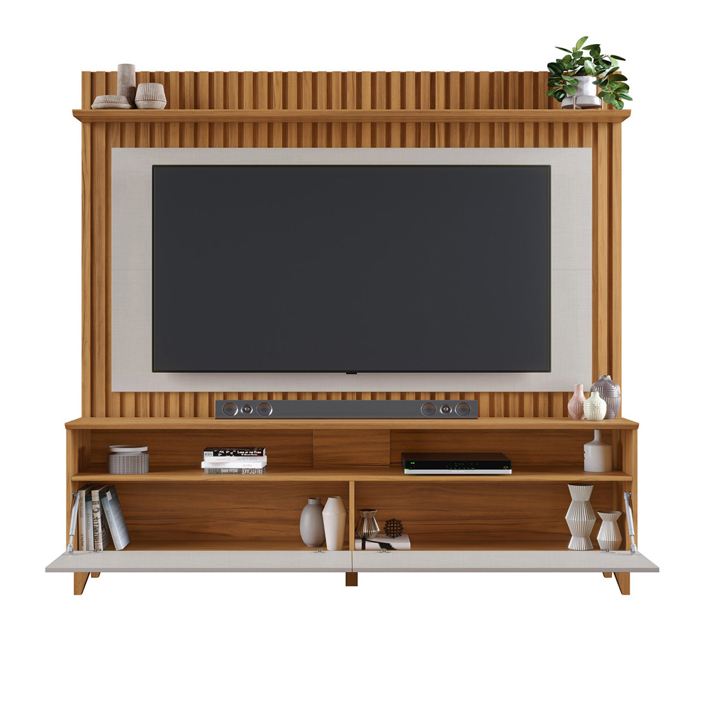 Foto 3 pulgar | Mueble Para Tv Skal 65'' Rack + Panel Freijo/blanco