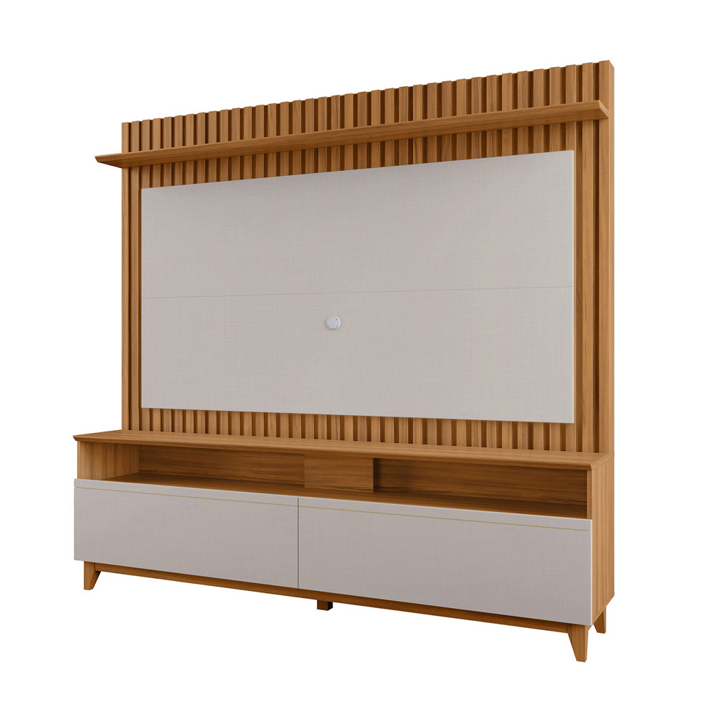 Foto 4 pulgar | Mueble Para Tv Skal 65'' Rack + Panel Freijo/blanco
