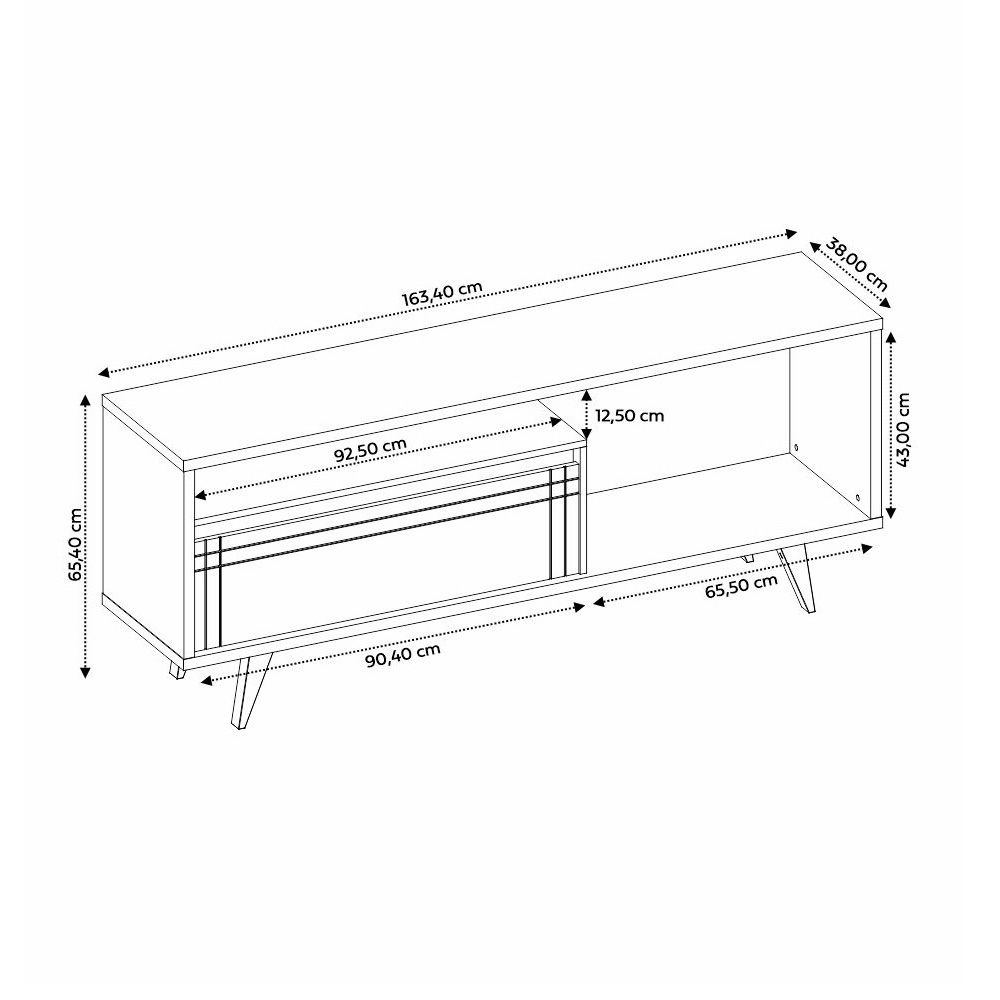 Foto 9 pulgar | Rack de TV Skal NT 1285 Blanco