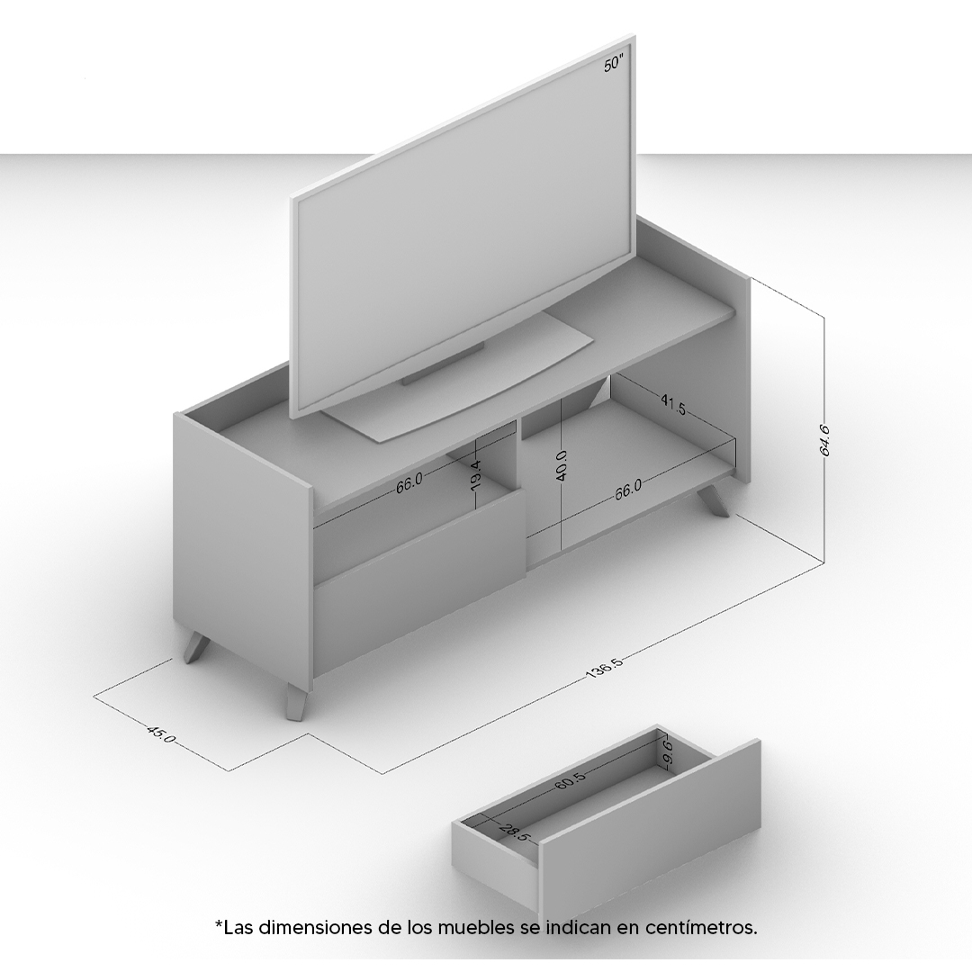 Foto 4 | Mesa Para Tv Mobi Havana Avellana
