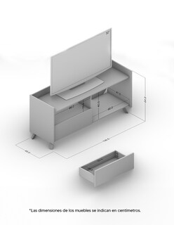 Foto 4 | Mesa Para Tv Mobi Havana Tabaco
