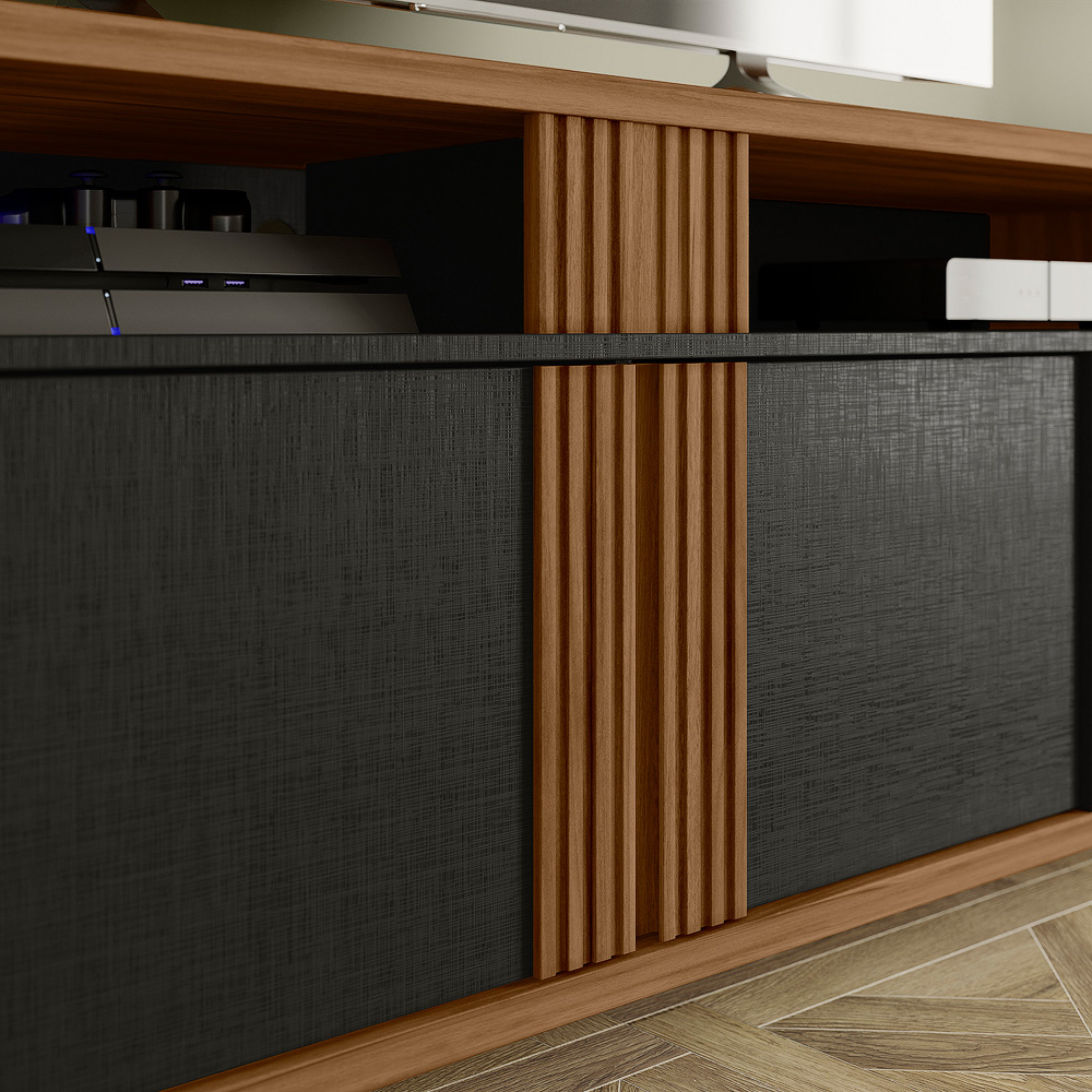 Foto 5 | Mueble Para Tv 70'' C/2 Puertas Y Ruedas Mod Nt1290-fn
