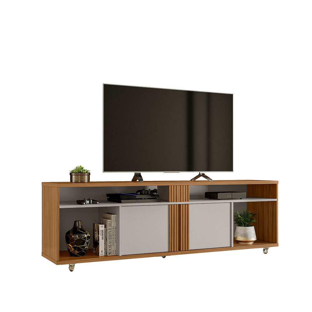 Foto 1 | Mueble Para Tv 70'' C/2 Puertas Y Ruedas Mod Nt1290-fb