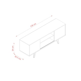 Foto 5 | Mueble Rack Lisboa Diseño Italiano Tv Hasta 55'' Blanco