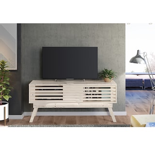 Foto 3 | Mueble Rack 1.5 Elegante Para Tv Hasta 65” Mármol/blanco