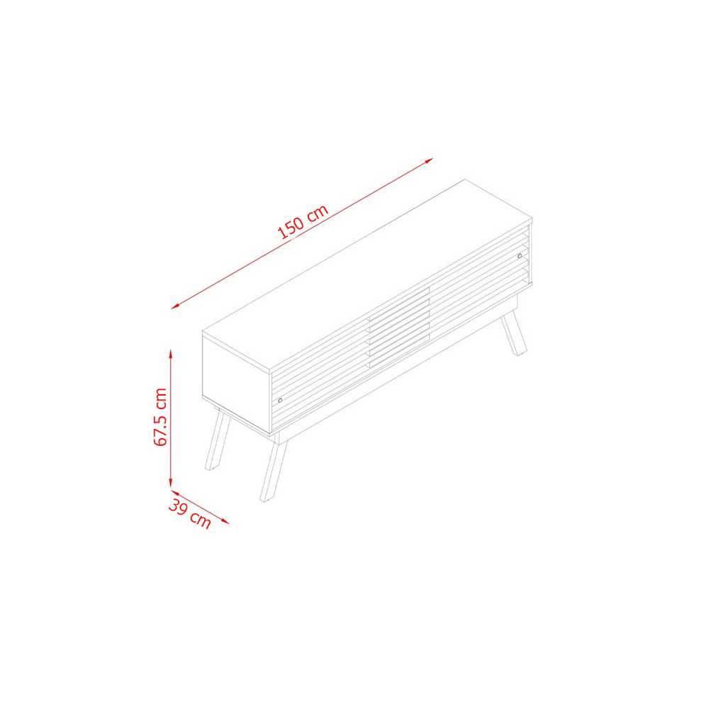 Foto 6 pulgar | Mueble Rack 1.5 Elegante Para Tv Hasta 65” Mármol/blanco