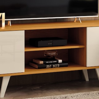 Foto 5 | Mueble Rack Lisboa Tv Hasta 55'' Cinamomo/blanco