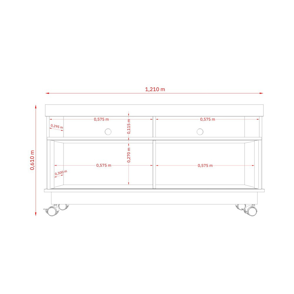 Foto 7 pulgar | Mueble Rack Artur Compacto Tv Hasta 50'' Mármol/blanco