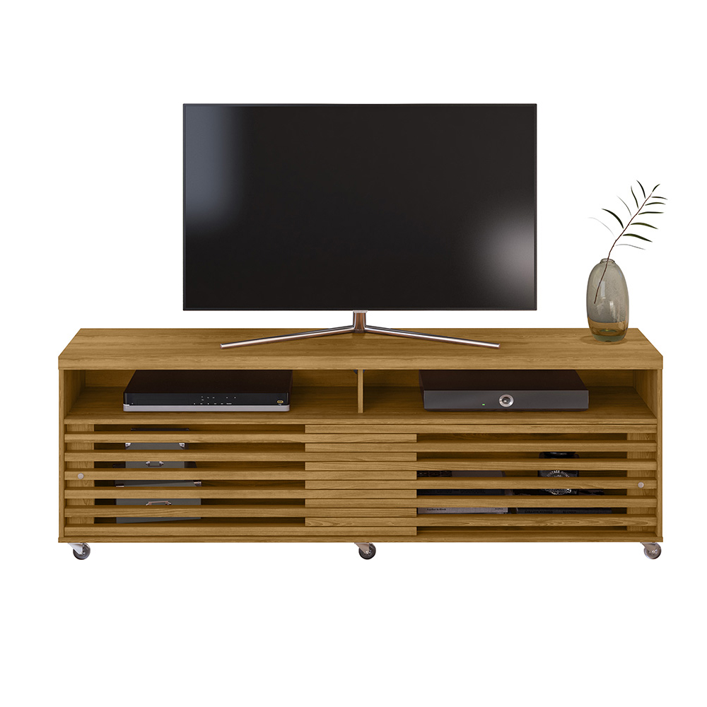 Foto 1 | Mueble Para Tv 65” Rack Cruzado 2 Puertas Color Cumaru
