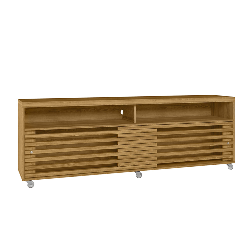 Foto 3 pulgar | Mueble Para Tv 65” Rack Cruzado 2 Puertas Color Cumaru