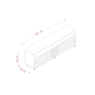 Foto 5 | Mueble Para Tv 65” Rack Cruzado 2 Puertas Color Cumaru