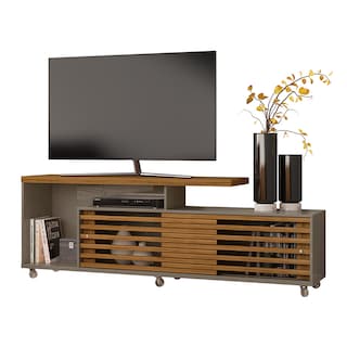 Foto 1 | Mueble Rack Cruzado 2 Puertas Para Tv Hasta 65” Fendi/natural