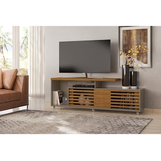 Foto 3 | Mueble Rack Cruzado 2 Puertas Para Tv Hasta 65” Fendi/natural