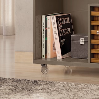 Foto 5 | Mueble Rack Cruzado 2 Puertas Para Tv Hasta 65” Fendi/natural
