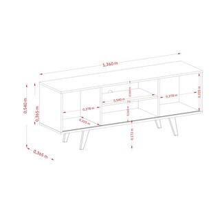 Foto 7 | Mueble Rack Lisboa Tv Hasta 55'' Mármol/blanco