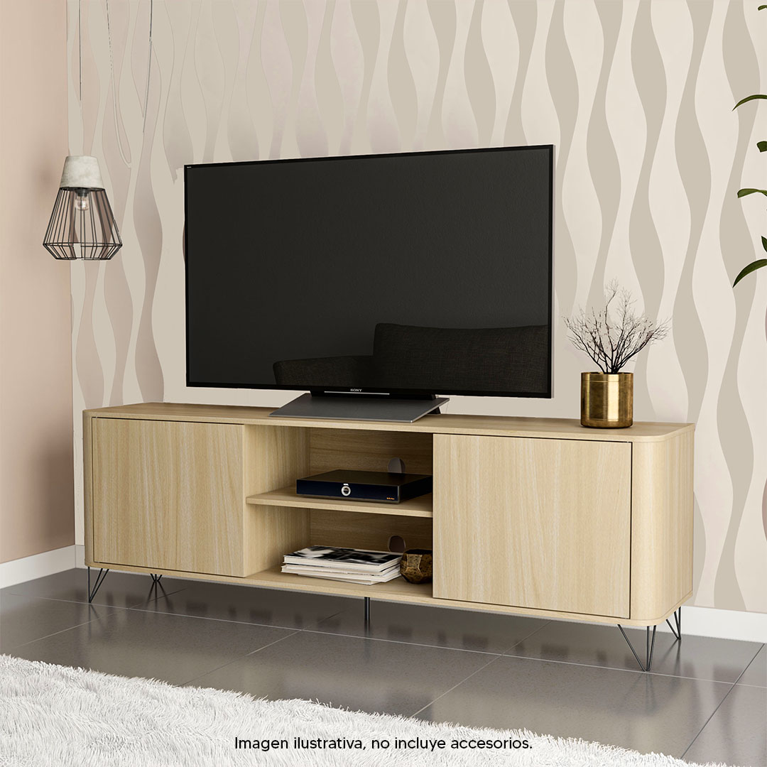 Foto 1 | Mesa De Tv Mobi Rodonita Legno Salinas