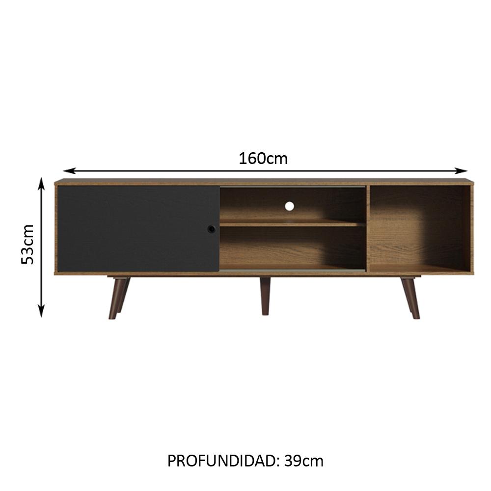 Foto 4 pulgar | Mueble Mesa Para Tv Rack Madesa 6024 Marrón